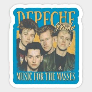 Depeche Mode Vintage 1980 // Music for the Masses Original Fan Design Artwork Sticker